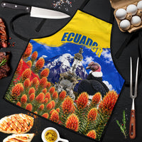 Ecuador Independence Day Apron Patriotic Andean Condor Monument And Mountain