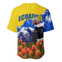 Ecuador Independence Day Baseball Jersey Patriotic Andean Condor Monument And Mountain