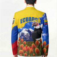 Ecuador Independence Day Blazer Patriotic Andean Condor Monument And Mountain
