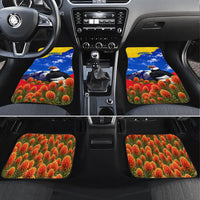 Ecuador Independence Day Car Mats Patriotic Andean Condor Monument And Mountain