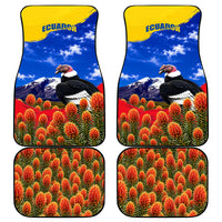 Ecuador Independence Day Car Mats Patriotic Andean Condor Monument And Mountain