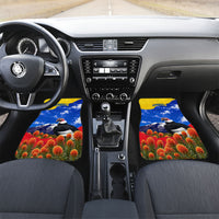 Ecuador Independence Day Car Mats Patriotic Andean Condor Monument And Mountain