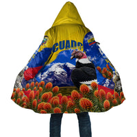 Ecuador Independence Day Cloak Patriotic Andean Condor Monument And Mountain
