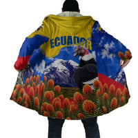 Ecuador Independence Day Cloak Patriotic Andean Condor Monument And Mountain