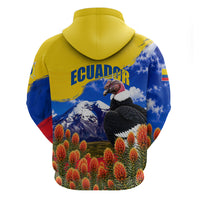 Ecuador Independence Day Hoodie Patriotic Andean Condor Monument And Mountain