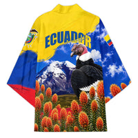 Ecuador Independence Day Kimono Patriotic Andean Condor Monument And Mountain