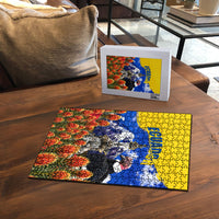Ecuador Independence Day Puzzle Patriotic Andean Condor Monument And Mountain