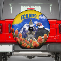 Ecuador Independence Day Spare Tire Cover Patriotic Andean Condor Monument And Mountain