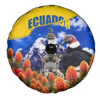 Ecuador Independence Day Spare Tire Cover Patriotic Andean Condor Monument And Mountain