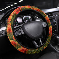 Ecuador Independence Day Steering Wheel Cover Patriotic Andean Condor Monument And Mountain