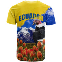 Ecuador Independence Day T Shirt Patriotic Andean Condor Monument And Mountain