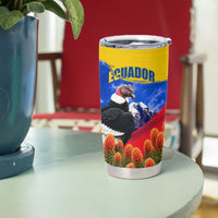Ecuador Independence Day Tumbler Cup Patriotic Andean Condor Monument And Mountain