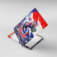 Personalized Croatia Marten Soccer Canvas Wall Art Croatian Flag Abstract Brush Stroke