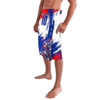 Personalized Croatia Marten Soccer Lavalava Croatian Flag Abstract Brush Stroke