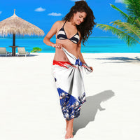 Personalized Croatia Marten Soccer Sarong Croatian Flag Abstract Brush Stroke
