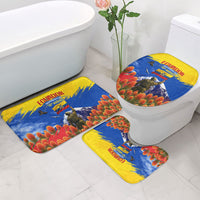 Ecuador Independence Day August 10 Bathroom Set Patriotic Heritage Virgin Statue And Soldier