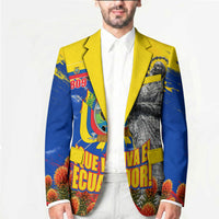 Ecuador Independence Day August 10 Blazer Patriotic Heritage Virgin Statue And Soldier