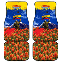 Ecuador Independence Day August 10 Car Mats Patriotic Heritage Virgin Statue And Soldier