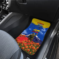 Ecuador Independence Day August 10 Car Mats Patriotic Heritage Virgin Statue And Soldier