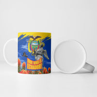 Ecuador Independence Day August 10 Ceramic Mug Patriotic Heritage Virgin Statue And Soldier