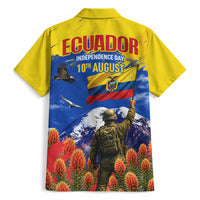 Ecuador Independence Day August 10 Hawaiian Shirt Patriotic Heritage Virgin Statue And Soldier