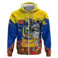 Ecuador Independence Day August 10 Hoodie Patriotic Heritage Virgin Statue And Soldier