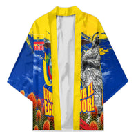 Ecuador Independence Day August 10 Kimono Patriotic Heritage Virgin Statue And Soldier