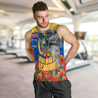 Ecuador Independence Day August 10 Men Tank Top Patriotic Heritage Virgin Statue And Soldier