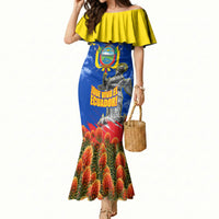Ecuador Independence Day August 10 Mermaid Dress Patriotic Heritage Virgin Statue And Soldier