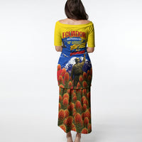 Ecuador Independence Day August 10 Puletasi Patriotic Heritage Virgin Statue And Soldier