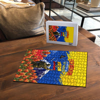 Ecuador Independence Day August 10 Puzzle Patriotic Heritage Virgin Statue And Soldier