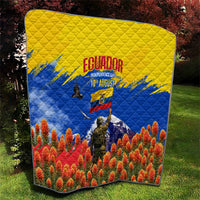 Ecuador Independence Day August 10 Quilt Patriotic Heritage Virgin Statue And Soldier