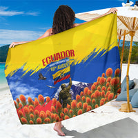 Ecuador Independence Day August 10 Sarong Patriotic Heritage Virgin Statue And Soldier