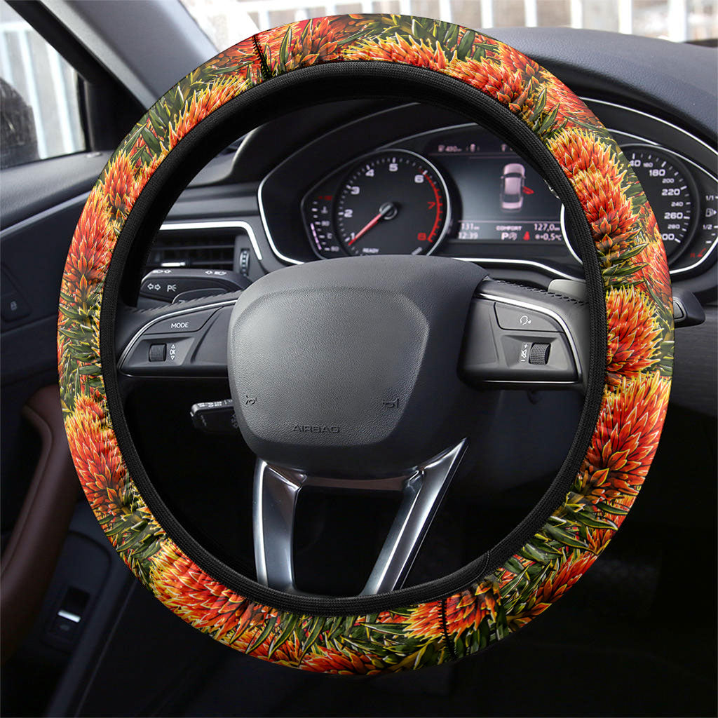 Ecuador Independence Day August 10 Steering Wheel Cover Patriotic Heritage Virgin Statue And Soldier