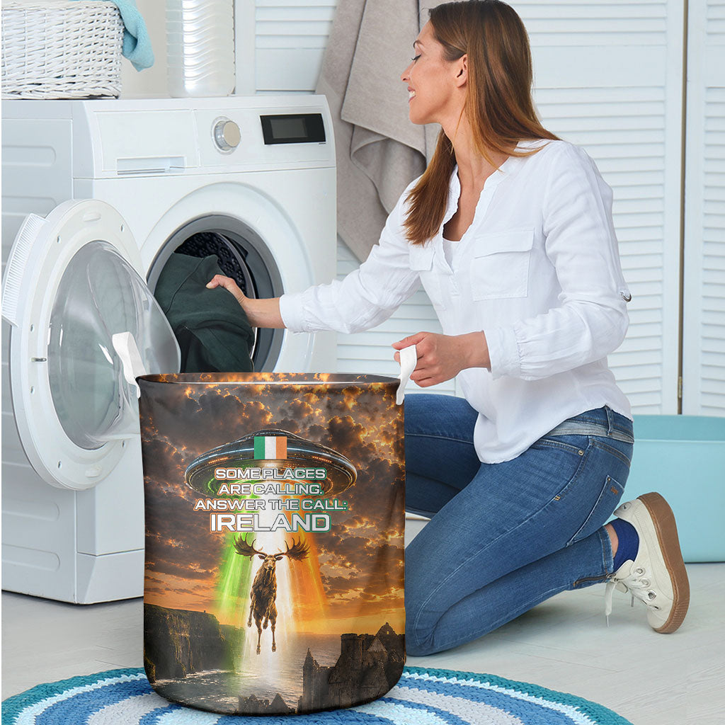 Ireland UFO Laundry Basket Irish Landscape Answer The Call