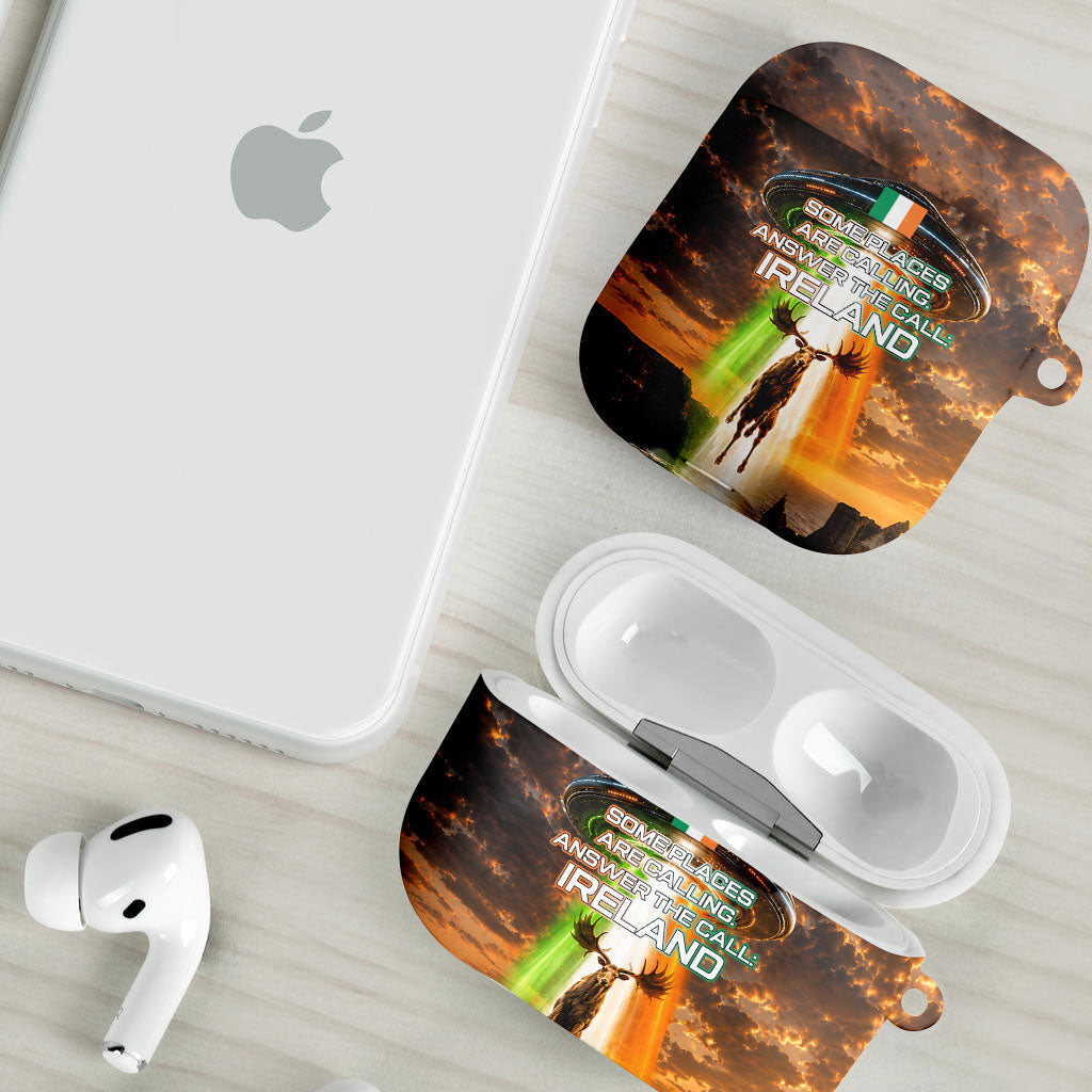 Ireland UFO AirPods Case Irish Landscape Answer The Call