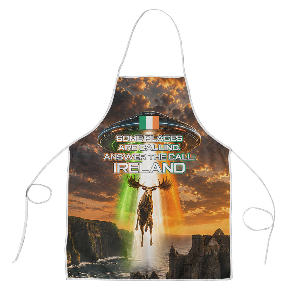 Ireland UFO Apron Irish Landscape Answer The Call