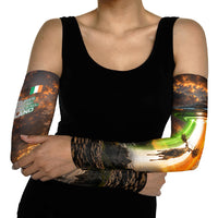 Ireland UFO Arm Sleeves Irish Landscape Answer The Call
