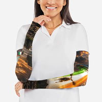 Ireland UFO Arm Sleeves Irish Landscape Answer The Call
