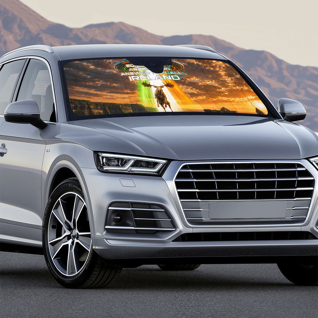 Ireland UFO Auto Sun Shade Irish Landscape Answer The Call