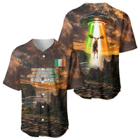 Ireland UFO Baseball Jersey Irish Landscape Answer The Call