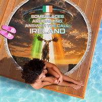 Ireland UFO Beach Blanket Irish Landscape Answer The Call