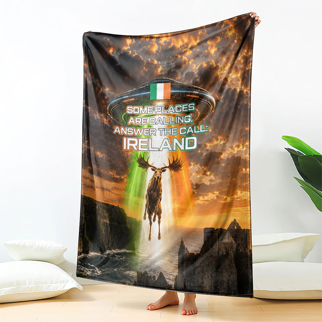 Ireland UFO Blanket Irish Landscape Answer The Call
