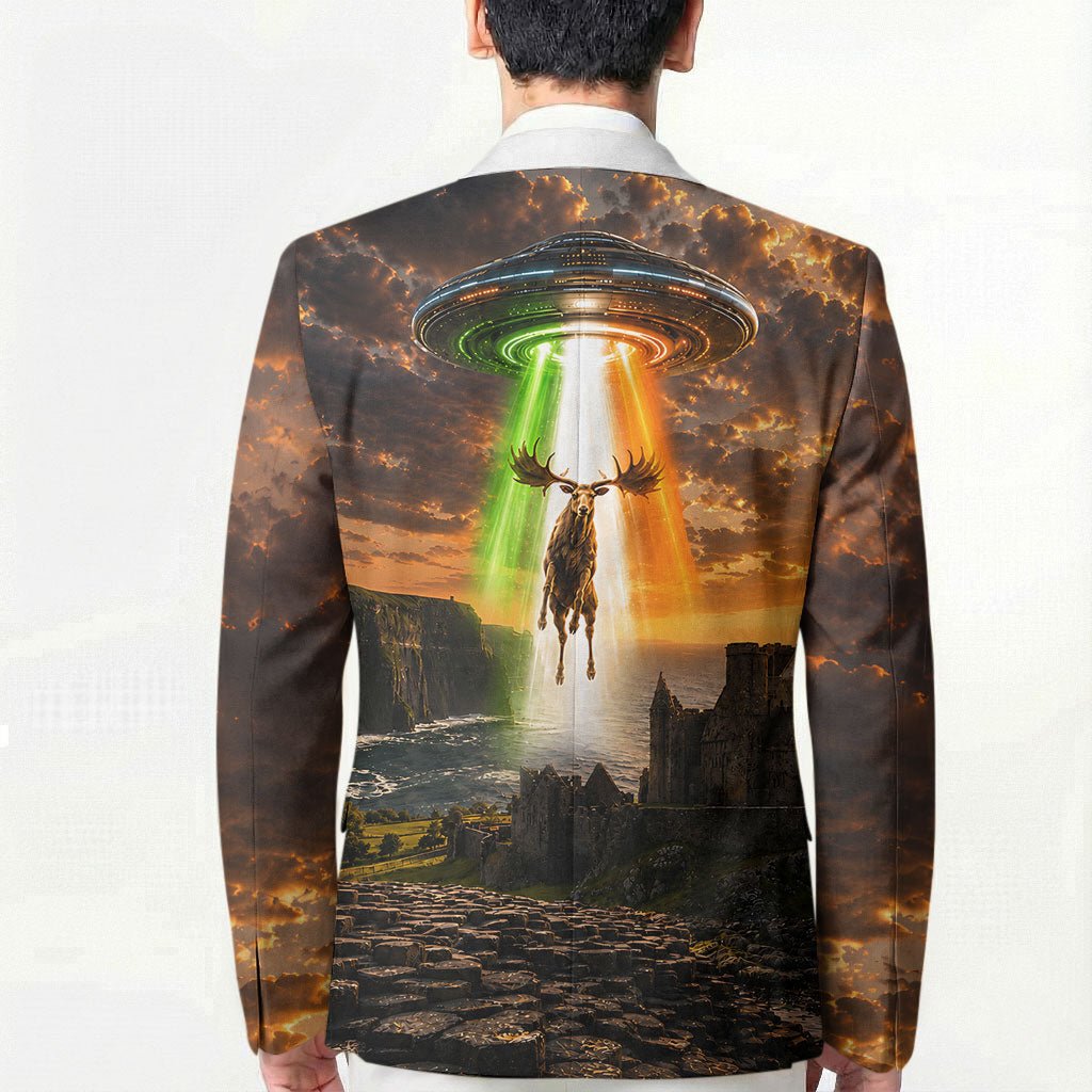 Ireland UFO Blazer Irish Landscape Answer The Call