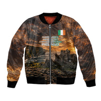 Ireland UFO Bomber Jacket Irish Landscape Answer The Call