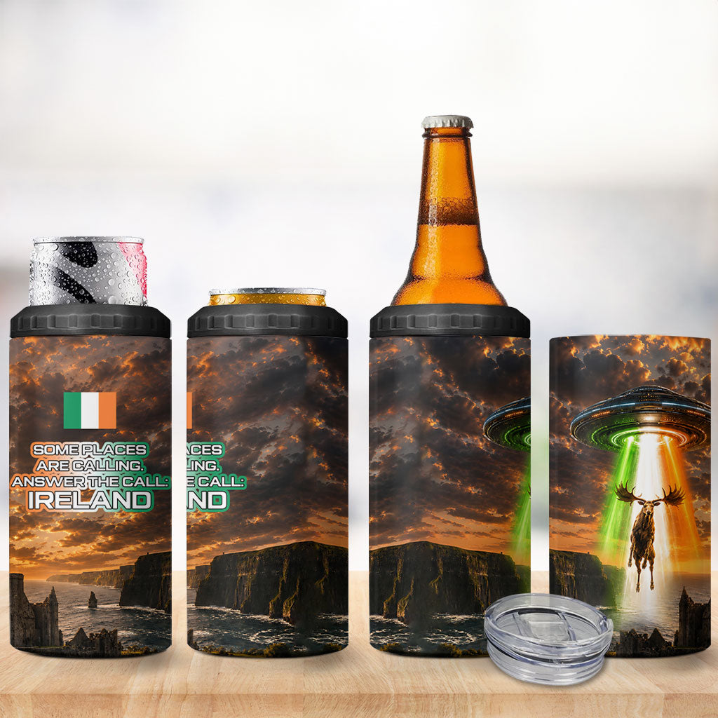 Ireland UFO 4 in 1 Can Cooler Tumbler Irish Landscape Answer The Call