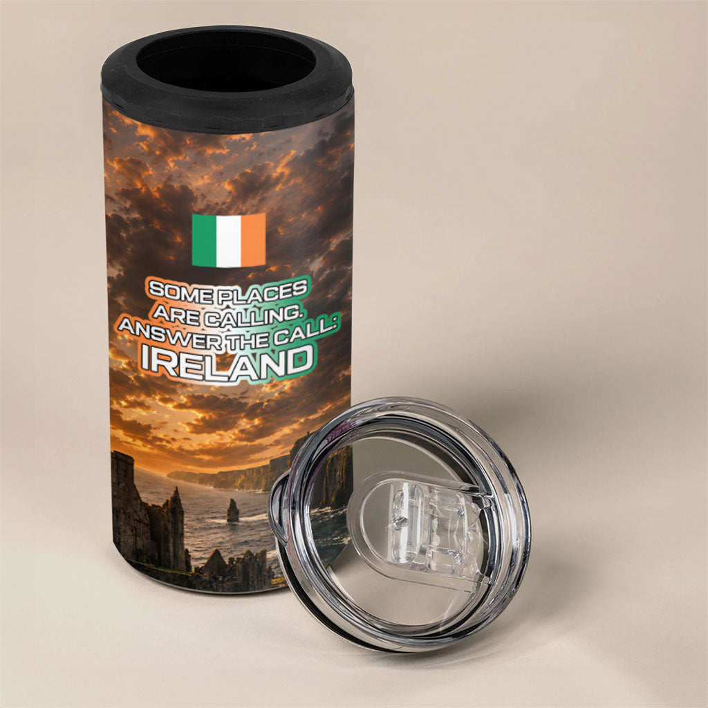 Ireland UFO 4 in 1 Can Cooler Tumbler Irish Landscape Answer The Call