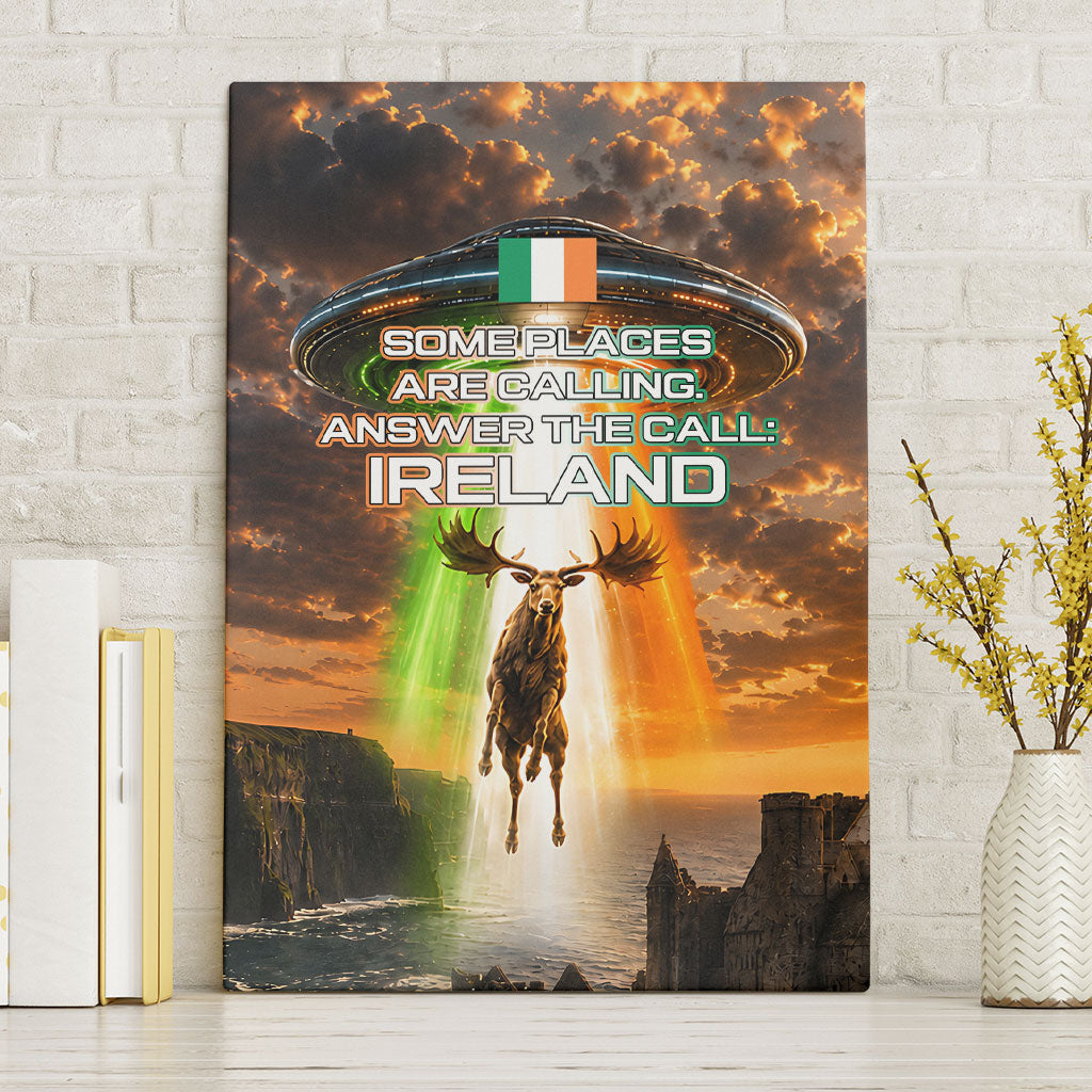 Ireland UFO Canvas Wall Art Irish Landscape Answer The Call