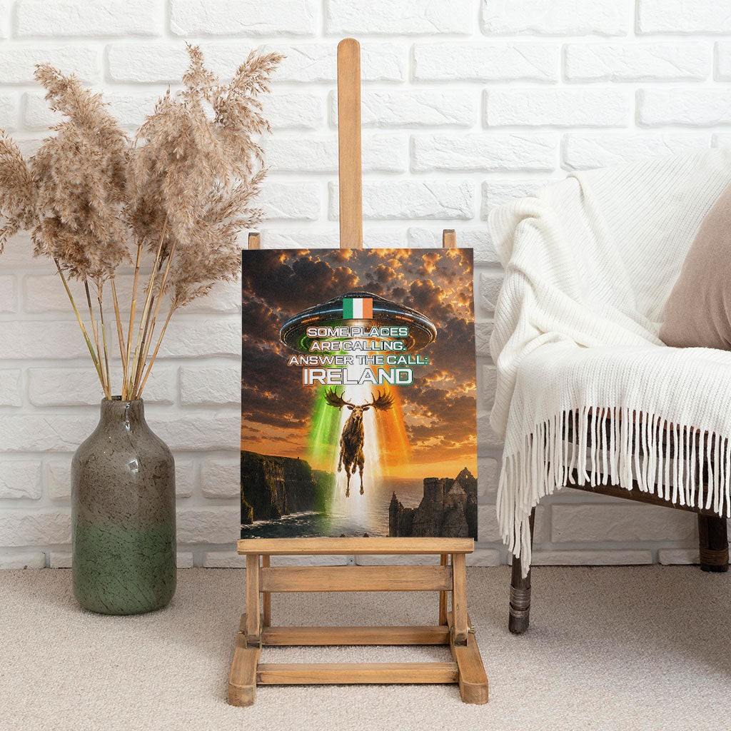 Ireland UFO Canvas Wall Art Irish Landscape Answer The Call