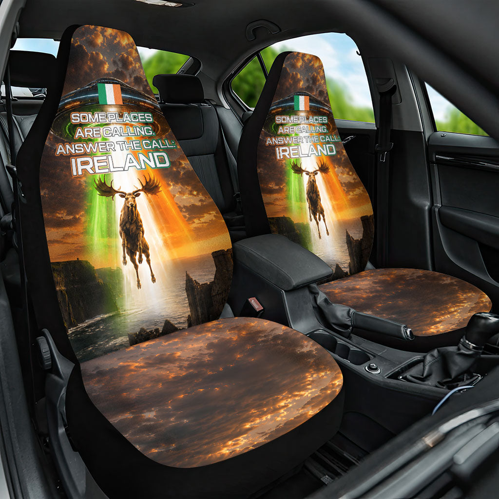 Ireland UFO Car Seat Cover Irish Landscape Answer The Call